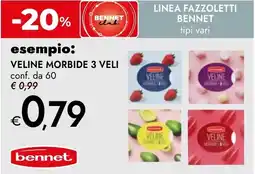 Bennet Bennet veline morbide 3 veli offerta