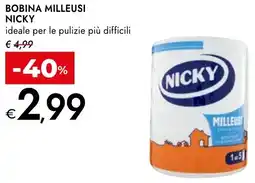 Bennet Bobina milleusi NICKY offerta