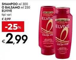 Bennet Shampoo o balsamo ELVIVE offerta