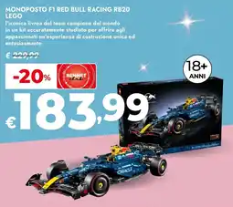 Bennet Monoposto f1 red bull racing RB20 LEGO offerta