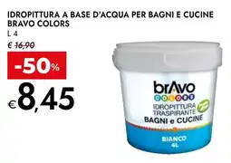 Bennet Idropittura a base d'acqua per bagni e cucine BRAVO COLORS offerta
