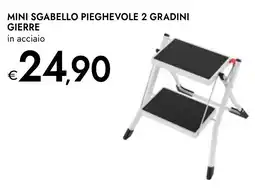 Bennet Mini sgabello pieghevole 2 gradini gierre offerta