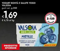 Bennet Yogurt bontà e salute yosoi VALSOIA offerta