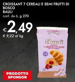 Bennet Croissant 7 cereali e semi frutti di bosco BAULI offerta