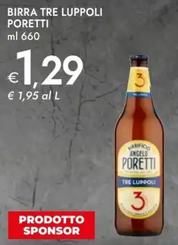 Bennet Birra tre luppoli PORETTI offerta