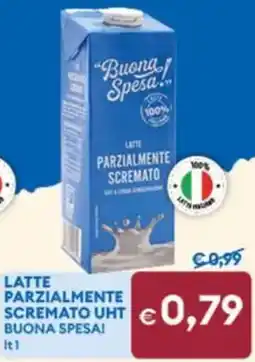 MD Discount Latte parzialmente scremato parzialmente UHT buona spesa! offerta