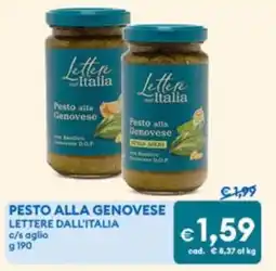 MD Discount Pesto alla genovese LETTERE DALL'ITALIA offerta