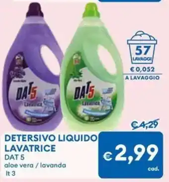 MD Discount Detersivo liquido lavatrice DAT 5 offerta