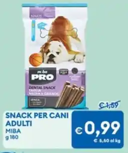 MD Discount Snack per cani adulti MIBA offerta