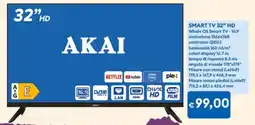 MD Discount AKAI SMART TV 32" HD Whale OS Smart TV offerta
