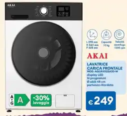 MD Discount ΑΚΑΙ LAVATRICE CARICA FRONTALE MOD. AQUA10125A30-W offerta