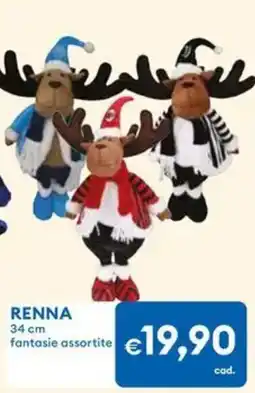 MD Discount Renna 34 cm offerta
