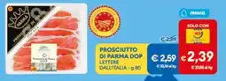 MD Discount Prosciutto di parma dop LETTERE DALL'ITALIA offerta
