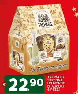 Extra Supermercati Tre marie strenna un mondo di auguri 6 pezzi offerta