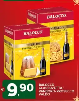 Extra Supermercati Balocco glassuvetta/ pandoro+prosecco valdo offerta