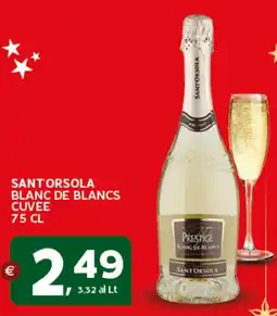 Extra Supermercati Sant'orsola blanc de blancs cuvee offerta