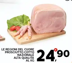 Extra Supermercati Le regioni del cuore prosciutto cotto nazionale alta qualita offerta