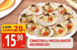 Tigros Canestrelli mezzo guscio decongelati offerta