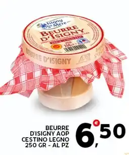 Extra Supermercati Isigny Sainte-Mère Beurre d'isigny aop cestino legno offerta