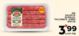 Extra Supermercati Αια salsicce di pollo, tacchino e suino offerta