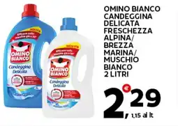 Extra Supermercati Omino bianco candeggina delicata freschezza offerta