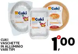 Extra Supermercati Cuki vaschette in alluminio offerta