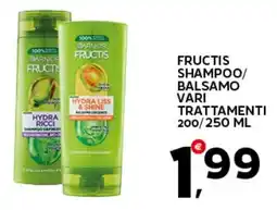Extra Supermercati Fructis shampoo/ balsamo offerta
