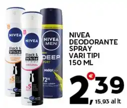 Extra Supermercati Nivea deodorante spray offerta