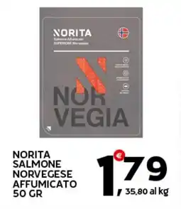 Extra Supermercati Norita salmone norvegese affumicato offerta