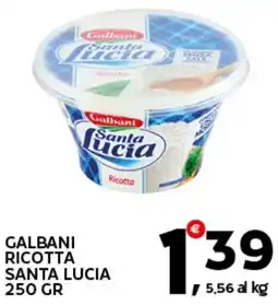 Extra Supermercati Galbani ricotta santa lucia offerta