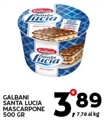 Extra Supermercati Galbani santa lucia mascarpone offerta