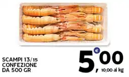 Extra Supermercati Scampi 13/15 confezione da offerta