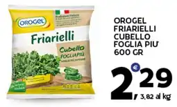 Extra Supermercati Orogel friarielli cubello foglia piu offerta