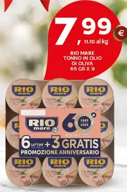 Extra Supermercati Rio mare tonno in olio offerta