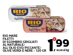Extra Supermercati Rio mare filetti di sgombro grigliati al naturale offerta