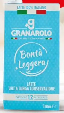 Extra Supermercati Granarolo bontà leggera latte uht 100% italiano offerta