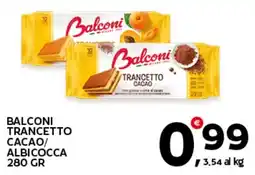 Extra Supermercati Balconi trancetto cacao/ albicocca offerta