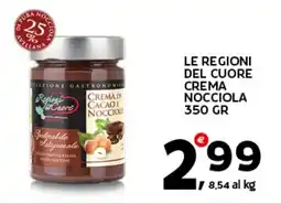 Extra Supermercati Le regioni del cuore crema nocciola offerta