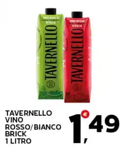 Extra Supermercati Tavernello vino rosso/bianco brick offerta
