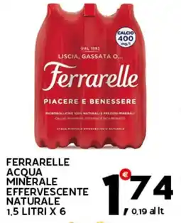 Extra Supermercati Ferrarelle acqua minerale effervescente naturale offerta