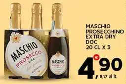 Extra Supermercati Maschio prosecchino extra dry DOC offerta