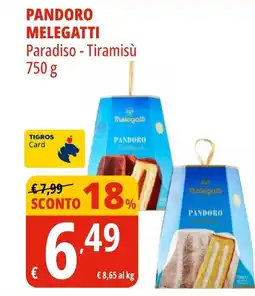 Tigros Pandoro MELEGATTI offerta