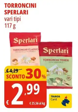 Tigros Torroncini SPERLARI offerta