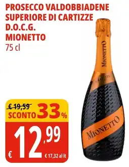 Tigros Prosecco valdobbiadene superiore di cartizze d.o.c.g. MIONETTO offerta