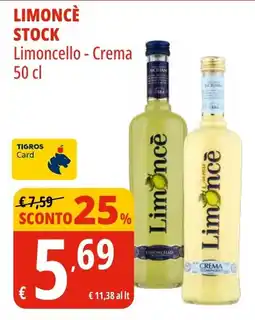 Tigros Limoncè STOCK offerta