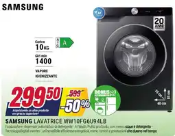 Trony SAMSUNG LAVATRICE WW10FG6U94LB offerta