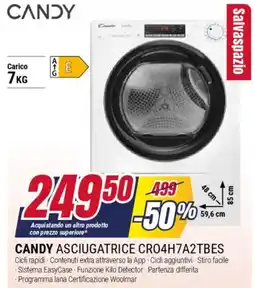 Trony CANDY ASCIUGATRICE CRO4H7A2TBES offerta