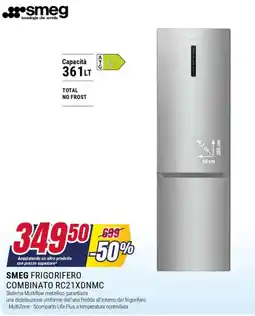 Trony SMEG FRIGORIFERO COMBINATO RC21XDNMC offerta
