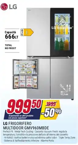 Trony LG FRIGORIFERO MULTIDOOR GMV960MBDE offerta