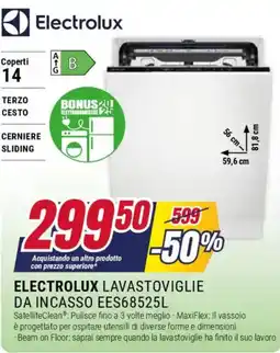 Trony ELECTROLUX LAVASTOVIGLIE DA INCASSO EES68525L offerta